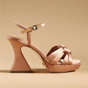 Anthropologie Vicenza Knotted Platform Heels